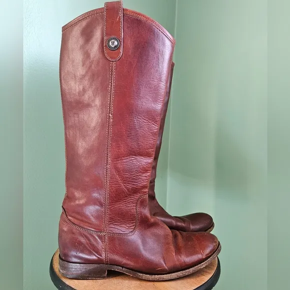 Frye Brown Leather Riding Boots 8.5