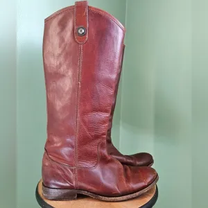 Frye Brown Leather Riding Boots 8.5