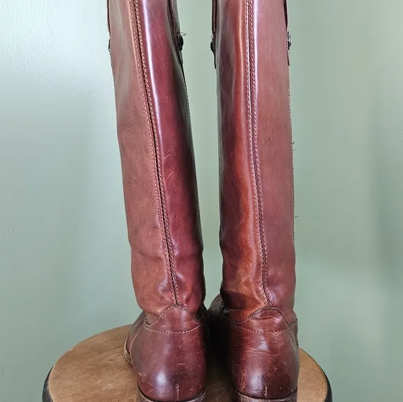 Frye Brown Leather Riding Boots 8.5