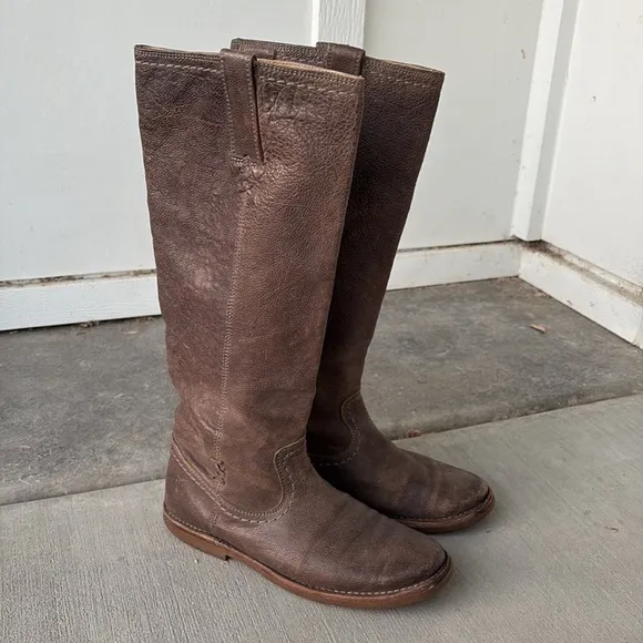 Frye Celia x Stitch Tall Riding Boots  Size 6
