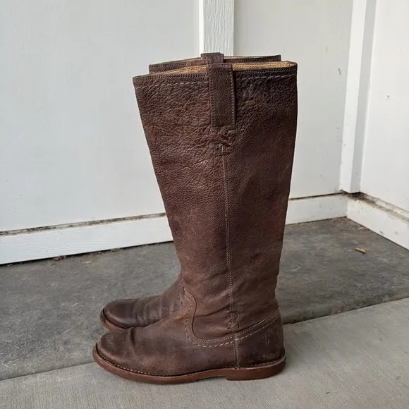 Frye Celia x Stitch Tall Riding Boots  Size 6