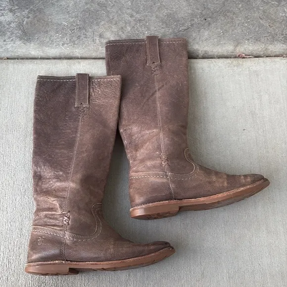 Frye Celia x Stitch Tall Riding Boots  Size 6