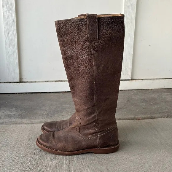 Frye Celia x Stitch Tall Riding Boots  Size 6