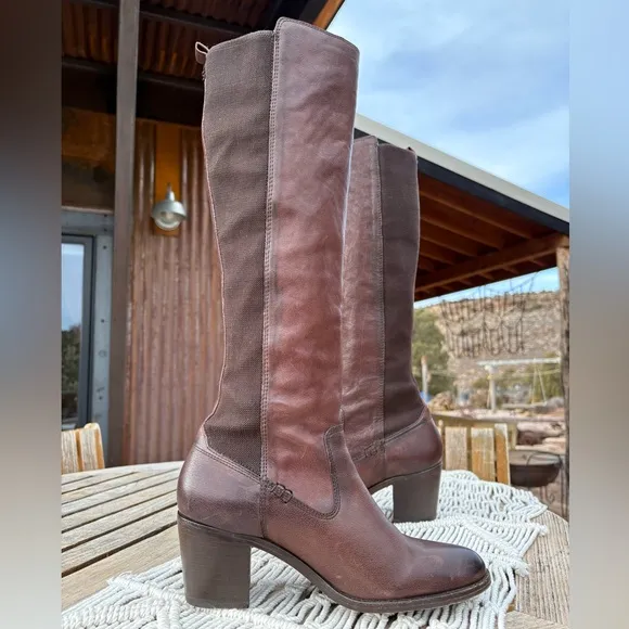 Frye Janis Gore Leather Boots