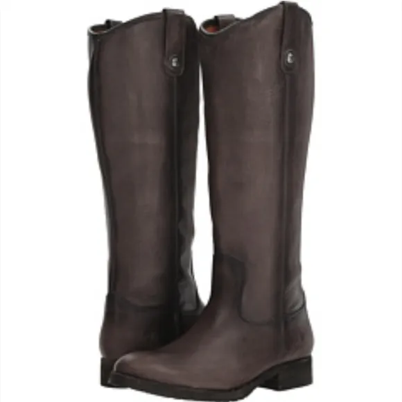 Frye Leather Melissa Boots Button Tall Riding Boots 9.5