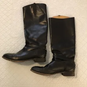 Frye Lindsey Plate leather riding boots. Size 9 1/2.