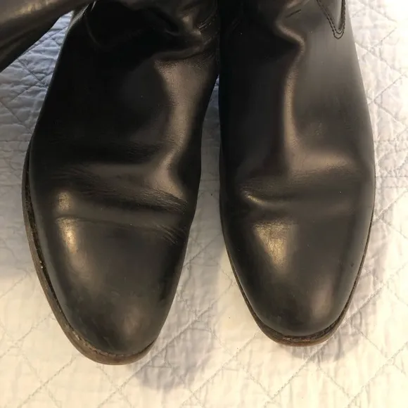 Frye Lindsey Plate leather riding boots. Size 9 1/2.