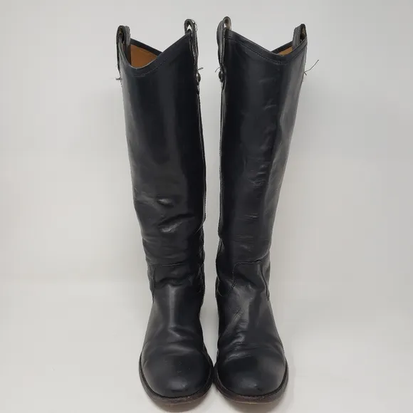Frye Melissa Black Riding Boots size 5.5