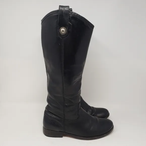 Frye Melissa Black Riding Boots size 5.5