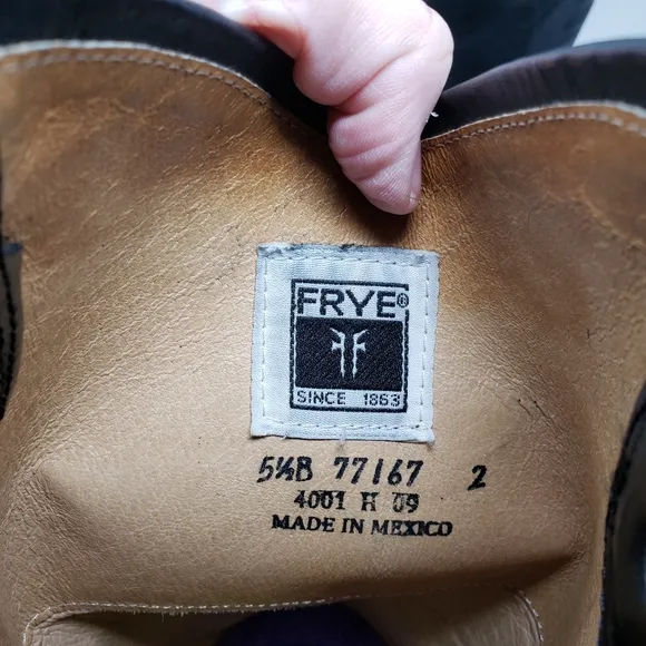 Frye Melissa Black Riding Boots size 5.5