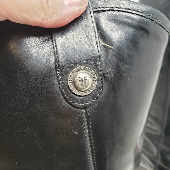 Frye Melissa Black Riding Boots size 5.5