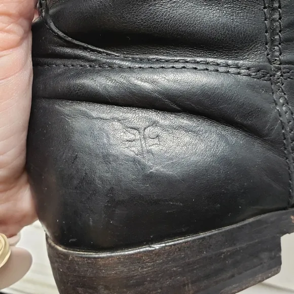 Frye Melissa Black Riding Boots size 5.5