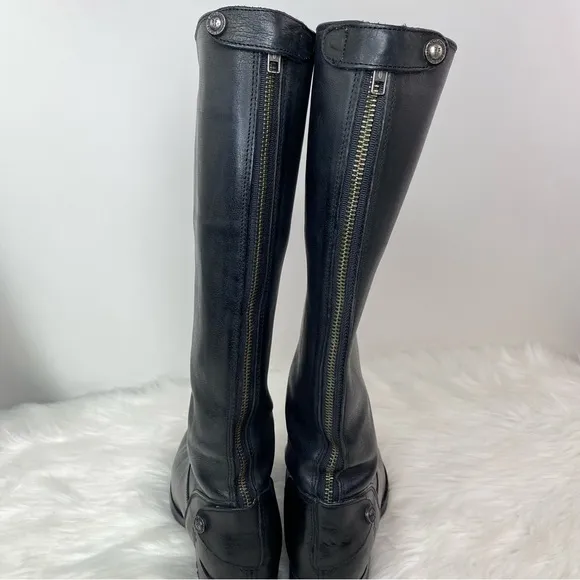Frye Melissa Button Back Zip Tall Riding Boots
