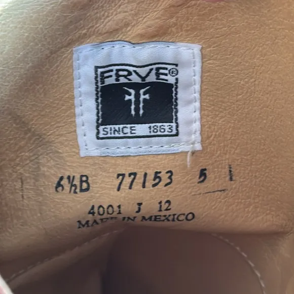 Frye Melissa Button Leather Riding Boots Size 6.5
