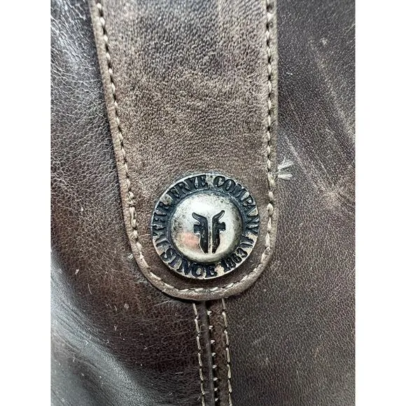 Frye Melissa Button Tall Brown Riding Boots 6