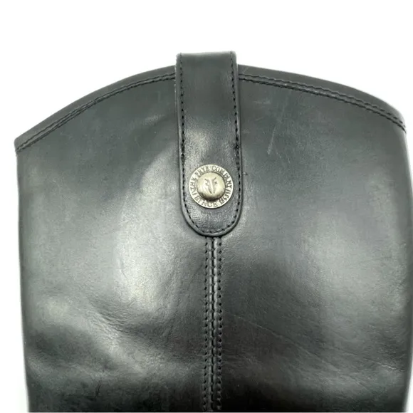 Frye Melissa Button Tall Leather Riding Boots