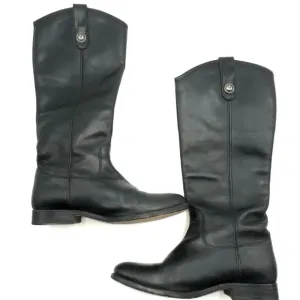 Frye Melissa Button Tall Leather Riding Boots