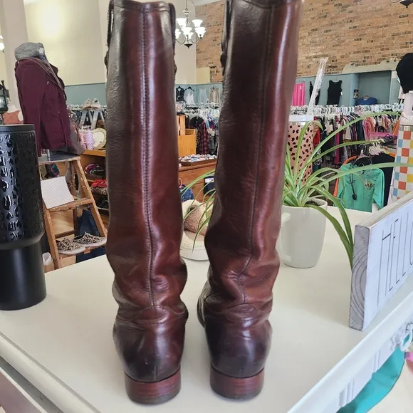 Frye Melissa Button Tall Riding Boot Size 7 B