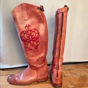 Frye - Melissa Embroidered Leather Boots - Rare - Size 7