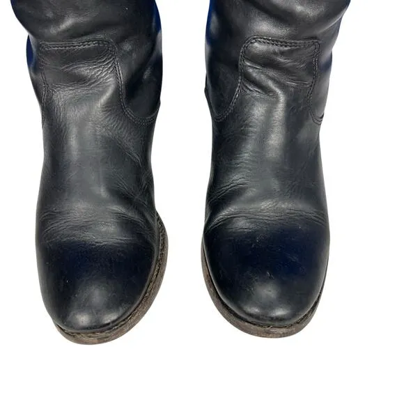 Frye Melissa Logo Tall Riding Boots Size 7.5