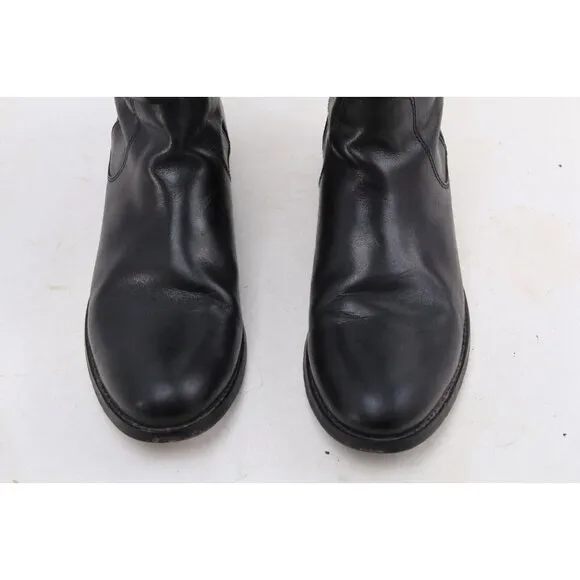 Frye Melissa Stud Back-Zip Boots Women’s Black Tall Riding 3475436 Sz 8 B