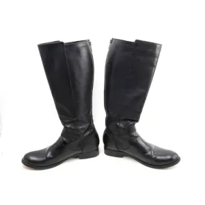 Frye Melissa Stud Back-Zip Boots Women’s Black Tall Riding 3475436 Sz 8 B