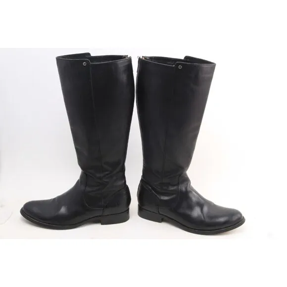 Frye Melissa Stud Back-Zip Boots Women’s Black Tall Riding 3475436 Sz 8 B