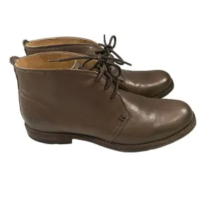 Frye Mens Chukka Gray Leather Boots Size 7.5