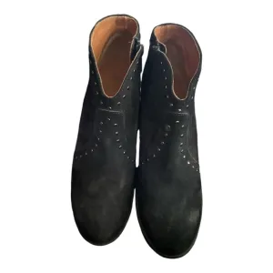 Frye Nora Studded Suede Ankle Boots size 7 Black