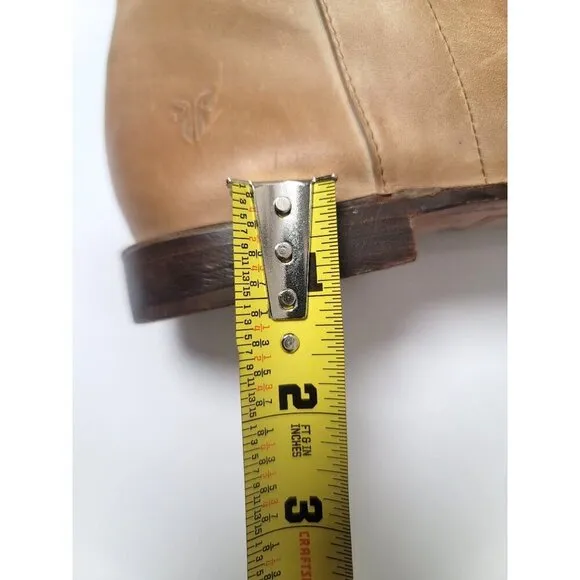 Frye Paige Tall Riding Brown Leather Knee-High Western Cowboy Boots Size 8.5B