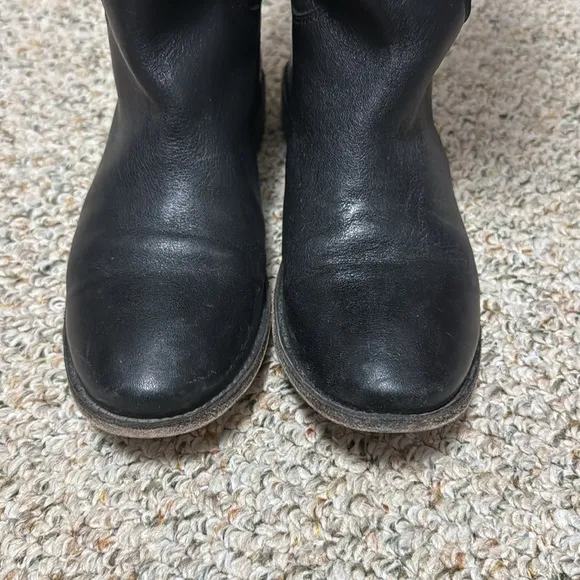 Frye Paige Women's Black Leather Riding Boots