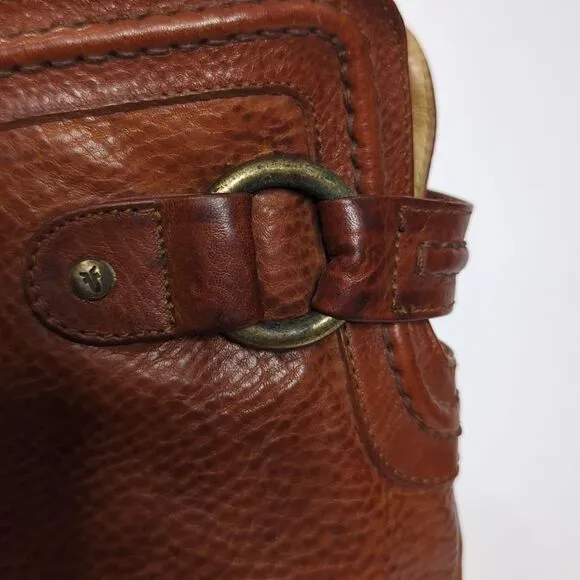 Frye Paige Trapunto #76140 Brown Leather Womens Riding Boots Size 10B