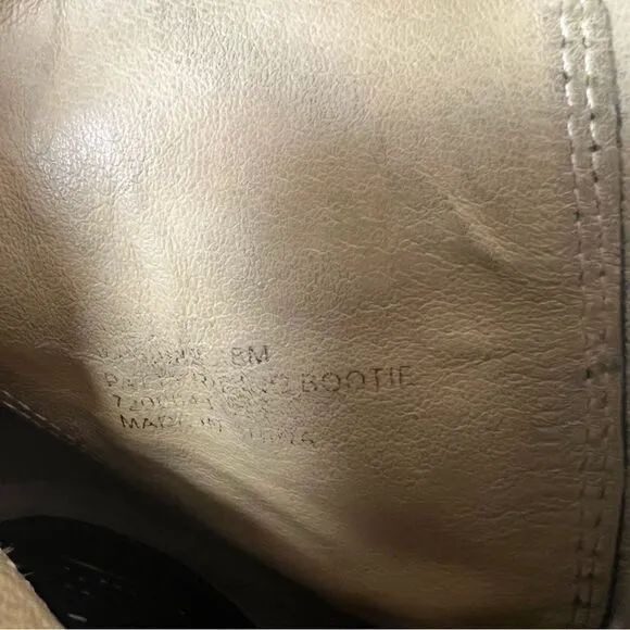 Frye “ Patty riding bootie” black leather boots Sz 8