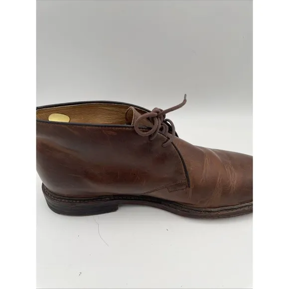 Frye Phillip Men Size 10D 3487580 Tan Burnished Leather Ankle Chukka Boot