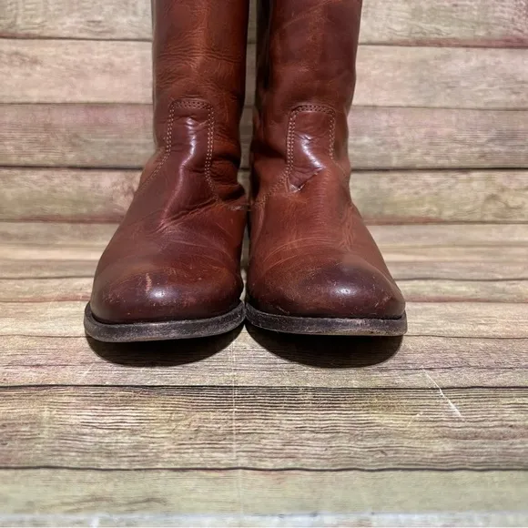 Frye Redwood Leather Melissa Back Zip Boots