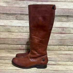 Frye Redwood Leather Melissa Back Zip Boots