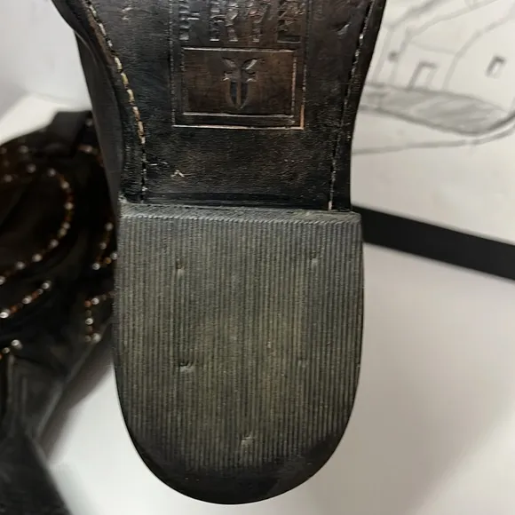 Frye Shelby Studded Western Boots Women’s Size 8.5