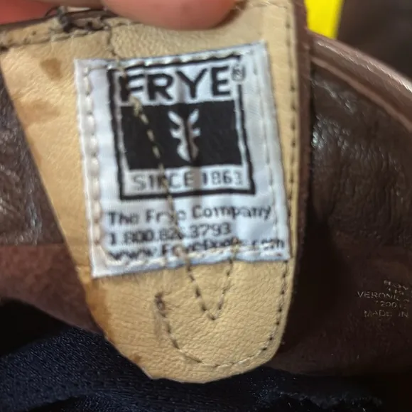 FRYE  VERÓNICA Brown Leather Boots