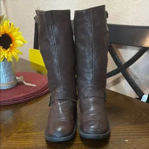 FRYE  VERÓNICA Brown Leather Boots