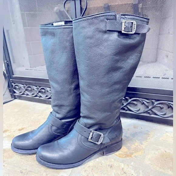 Frye Veronica Slouch Boots black EXC! SZ 8.5