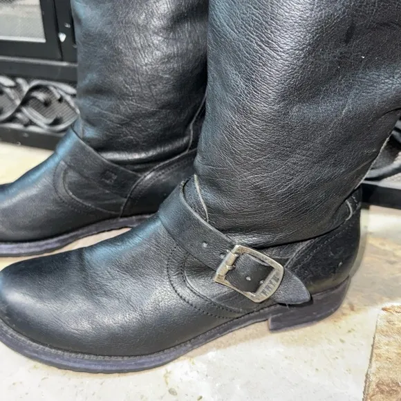 Frye Veronica Slouch Boots black EXC! SZ 8.5