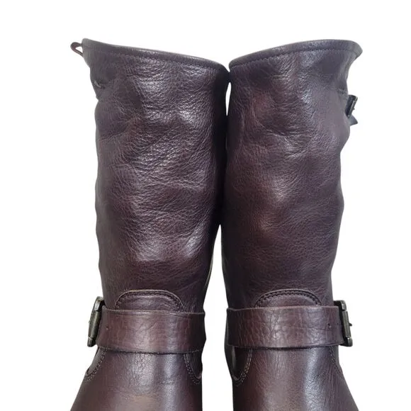 Frye Womens #76509 Veronica Black Harness Riding Motorcycle Leather Boots 10 B