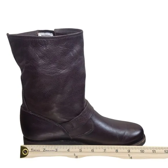 Frye Womens #76509 Veronica Black Harness Riding Motorcycle Leather Boots 10 B