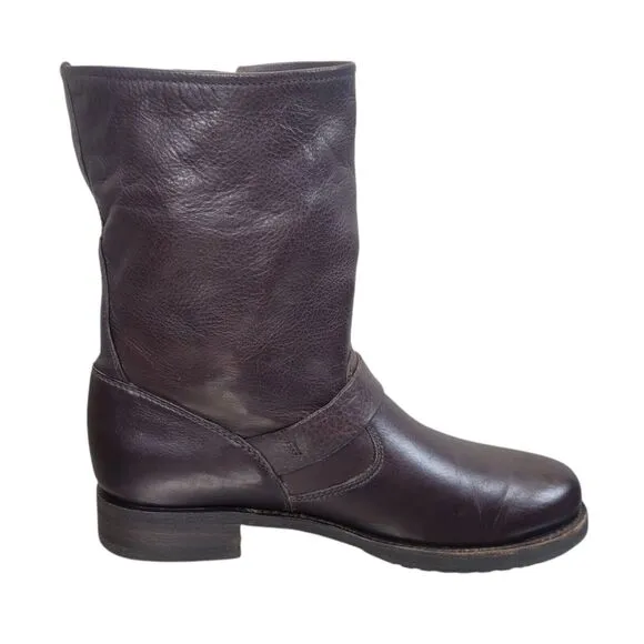 Frye Womens #76509 Veronica Black Harness Riding Motorcycle Leather Boots 10 B