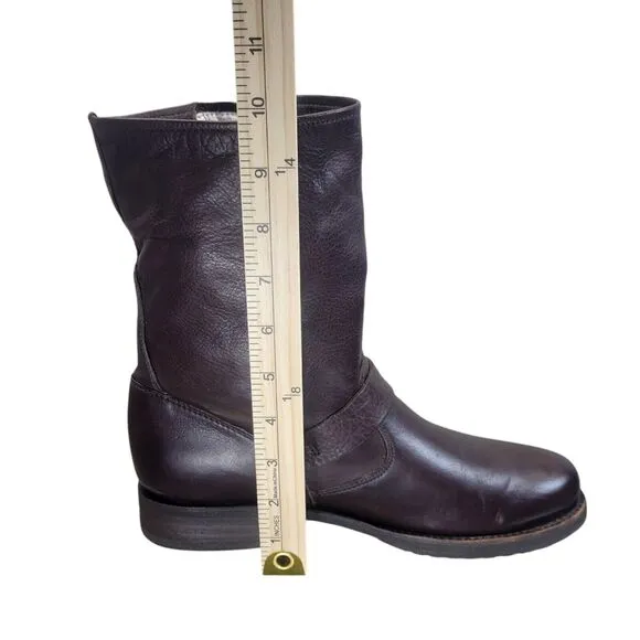 Frye Womens #76509 Veronica Black Harness Riding Motorcycle Leather Boots 10 B