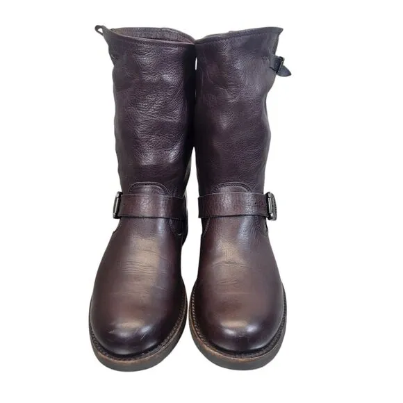 Frye Womens #76509 Veronica Black Harness Riding Motorcycle Leather Boots 10 B