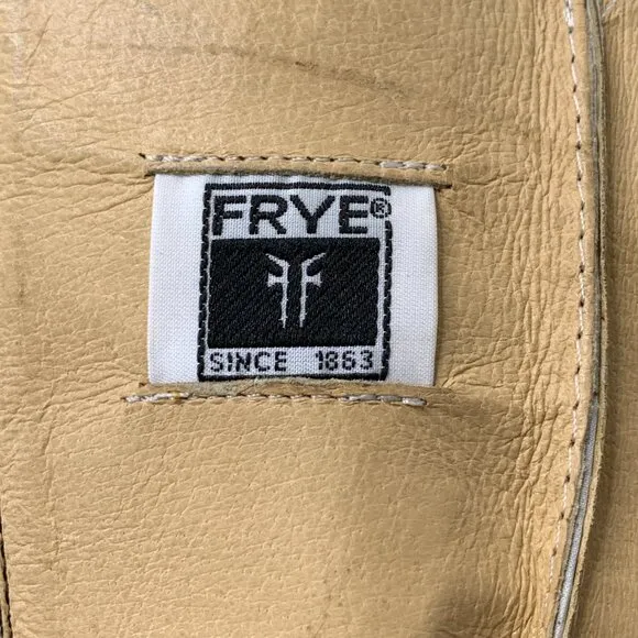 Frye Women's Black Leather Melissa Button Inside Zip Riding Boots Size 6