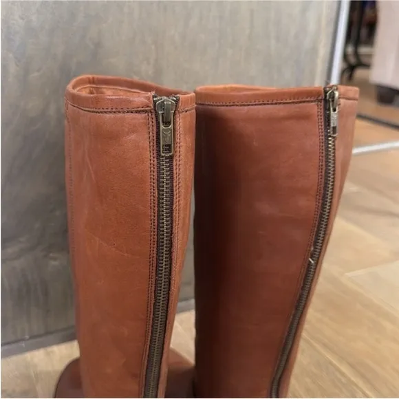 Frye Women's Brown Leather Riding Boots