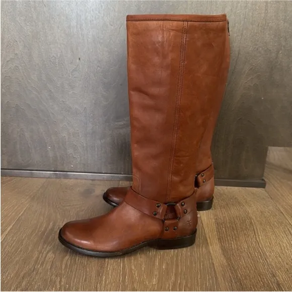 Frye Women's Brown Leather Riding Boots