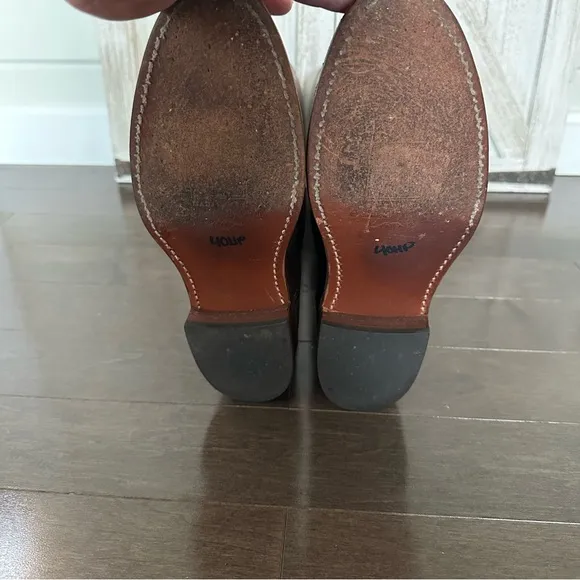 Frye Womens Tall 2 Tone Brown Leather Riding Boots Classic Size 7 1/2